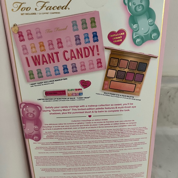 Too Faced Yummy Gummy I Want Candy Makeup Set Kit Holiday Makeup NEW - Picture 2 of 2